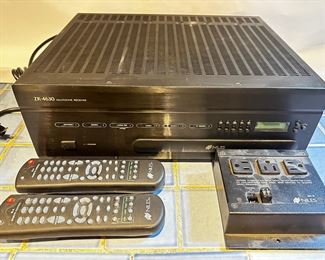 Niles Multi Zone Stereo Receiver ZR-4630 & Niles AC-3 Voltage Triggered AC Power Strip With 2 Remotes
Lot #: 11