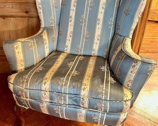 Vintage Wingback Carved Wood Armchair, Matches Chair In Lot 15
Lot #: 91