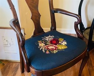 $175 	
Tapestry chair Queen ann chair 22W									