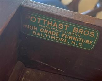 $595 	
6 drawers chest flamed mahogany 44Wx18x48T	