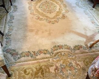$240 	
Chinese rug 8'8""x12' cream & pastel - need cleanin "		