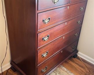 $550 	
Chest of drawers 6 drawers 40Wx21Dx45H									
Craftique mahogany NC From Gardberg's MobileAL									