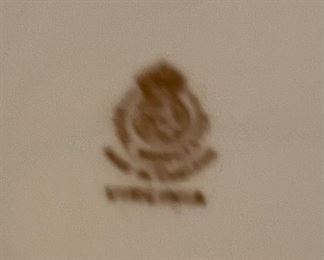 $375 	
"Royal Worcester ""Virginia""17 dinner plates "									
18 salad plates / 18 B&B / 12 cups & 16 saucers 									
Total 									