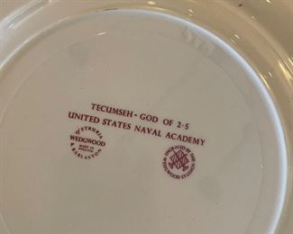 Wedgwood US naval academy Mulberry									
$350 each set 6	
6 
dinner plates x 2 + 2 dinner plates $100									
$220 	
11 bread & butter 									
$180 	 
9 cups & 12 saucers = 		