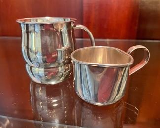 $50 	
Set of two sterling baby cups 91 gr. 									