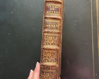 $28 - 1757 dated book "Retraite Spirituelle a l'usage des communautes religieuses" Par le Pere Bourdaloue a Lyon 