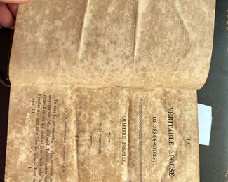 $14 - 1853 dated book "La Veritable epouse de Jesus Christ" Par Alphonse de Ligori. 