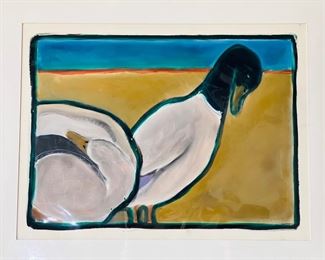 Belle Isle series: Watercolor and other media on paper. Circa 1970s 