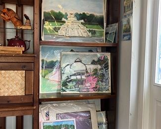 Detroit/Belle Isle series, works on paper.