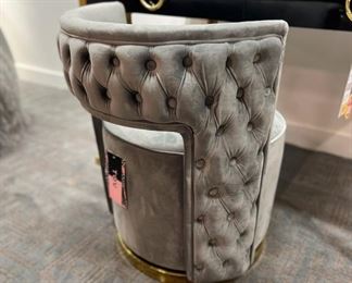 TOV Grey Swivel Tufted Chair - $150 

$349 retail 