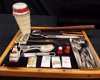 USA and TWA silverware