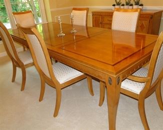 Buffet has a matching table and chair set too