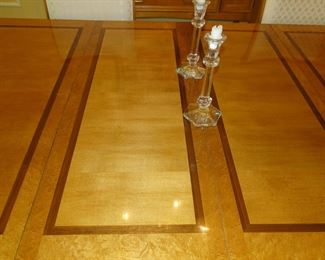 The wood hand inlaid top is remarkable