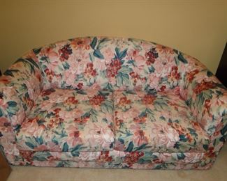 Floral sofa, or large loveseat