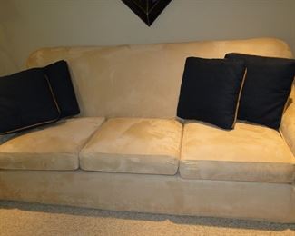 Oh, so comfortable microfiber sofa.