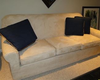 Clean as can be Microfiber sofa.