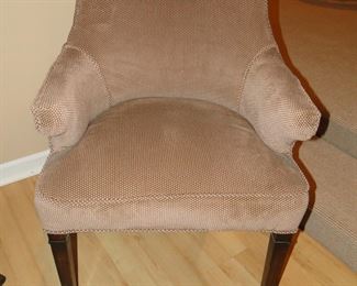 Clean classic design with nice wood legs, with subtle detail