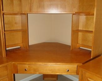 Spacious corner office desk