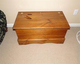 Solid wood chest