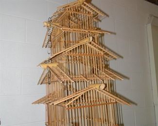 Bamboo bird cage