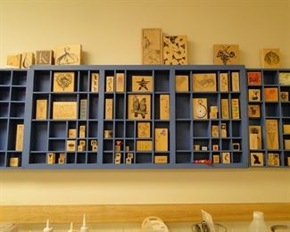 Craft stamps and amazing storage holders for said stamps