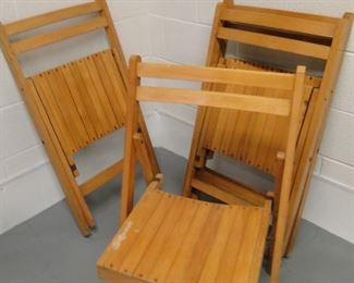 Folding chairs, pair these up with the TV trays, and make it a nostalgic evening in front of the TV, eating TV dinners