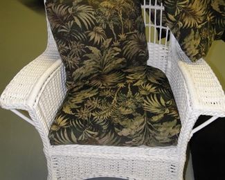 Comfy wicker chair