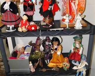 Nice assortment of dolls from all over the world