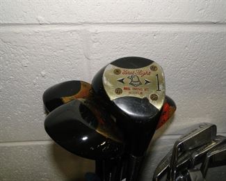 We have a nice but small assortment of Golf Clubs as well.