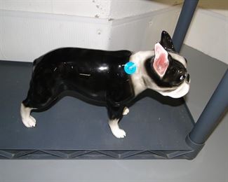 The ever vigilant "standing guard" boxer, a rare, yet uniquely lovable breed