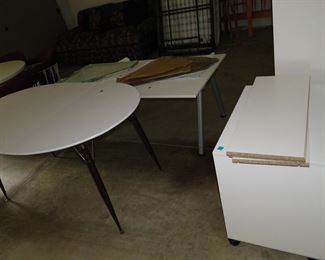 As promised, all the heavy stuff has been relocated to the garage.  You may have to scroll back to see the entire set, but trust me, all the heavy lifting has been done for you!!