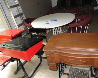 As promised, all the heavy stuff has been relocated to the garage.  You may have to scroll back to see the entire set, but trust me, all the heavy lifting has been done for you!!