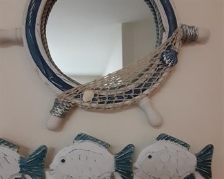 Mirror & Key/Hat Rack