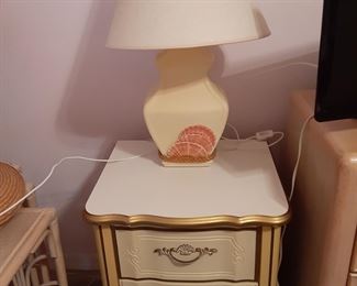 French Provincial Night Stand & Lamp