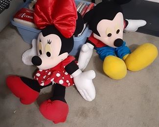 Large Mickey & Minnie Dolls
