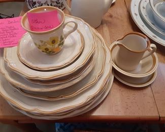 Stoneware. The rest of the set is boxed