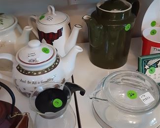 Teapots, Pyrex Glass