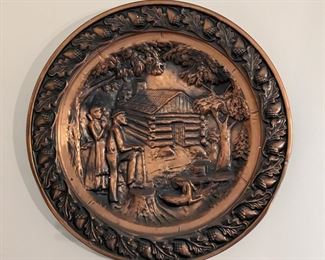 Decor Farm Scene Plate