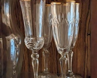 Drinkware Flute Gold Rim