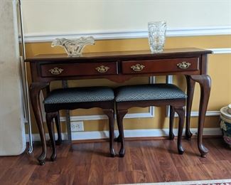 Entry Console Table with seats 2