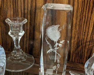 Figurine Glass Flower Laser