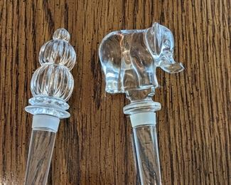 Figurine Glass Stoppers Elephant