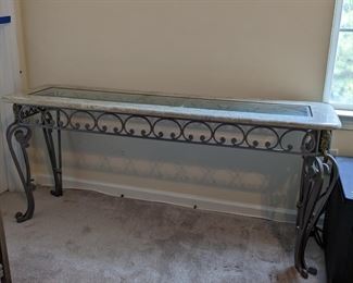 FURN Console Table Glass Silver