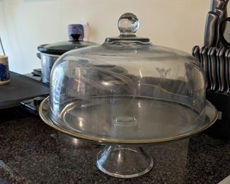 Glass Cake Plate