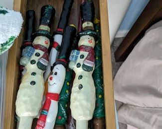 Holiday Snowman Candles
