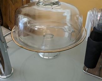 KIT Glass Cake Plate