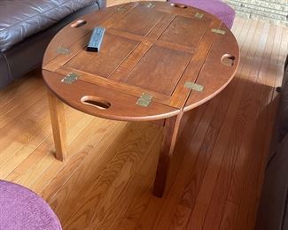 . . . drop-leaf coffee table