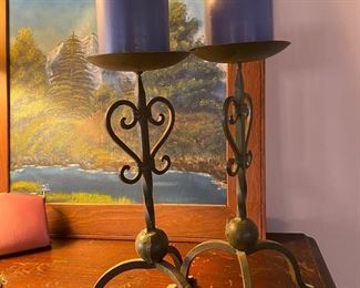 Iron candle holders 