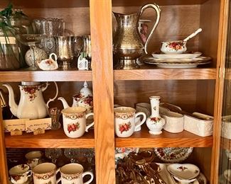 assortment of China and glassware