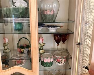 Beautiful burgundy wine glasses